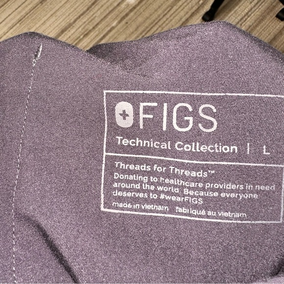 Womens uman charcoal scrub pants - Picture 3 of 4